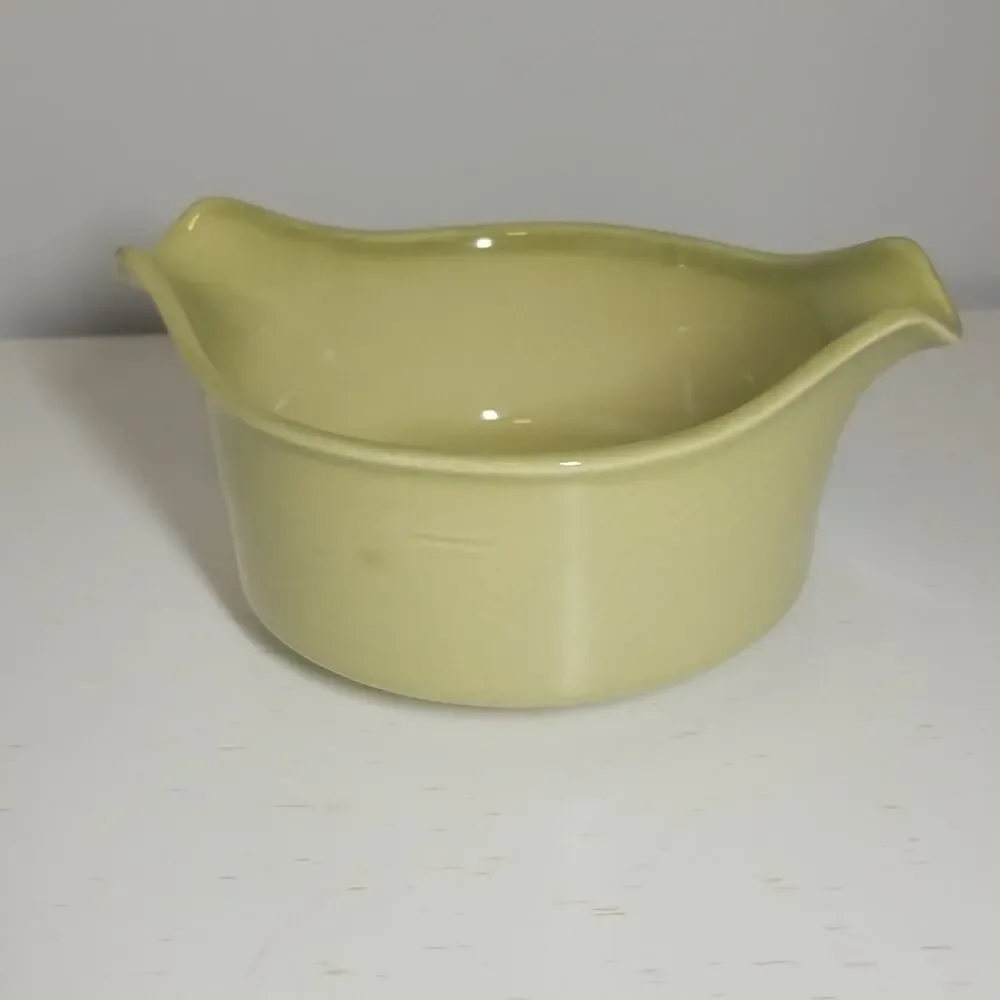 Vintage Green Gravy Boat